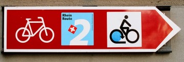 Radwegweiser in Stein am Rhein